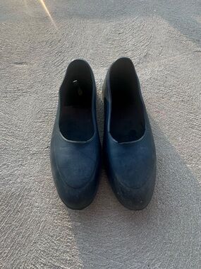 SWIMS Navy Overshoes Waterproof Rubber Shoe Covers M